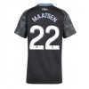 Aston Villa Ian Maatsen #22 Bortedrakt Kvinner 2025-26 Kortermet